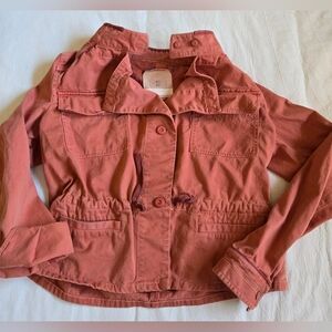 Womens Cotton Denim Rust Jacket Size Small